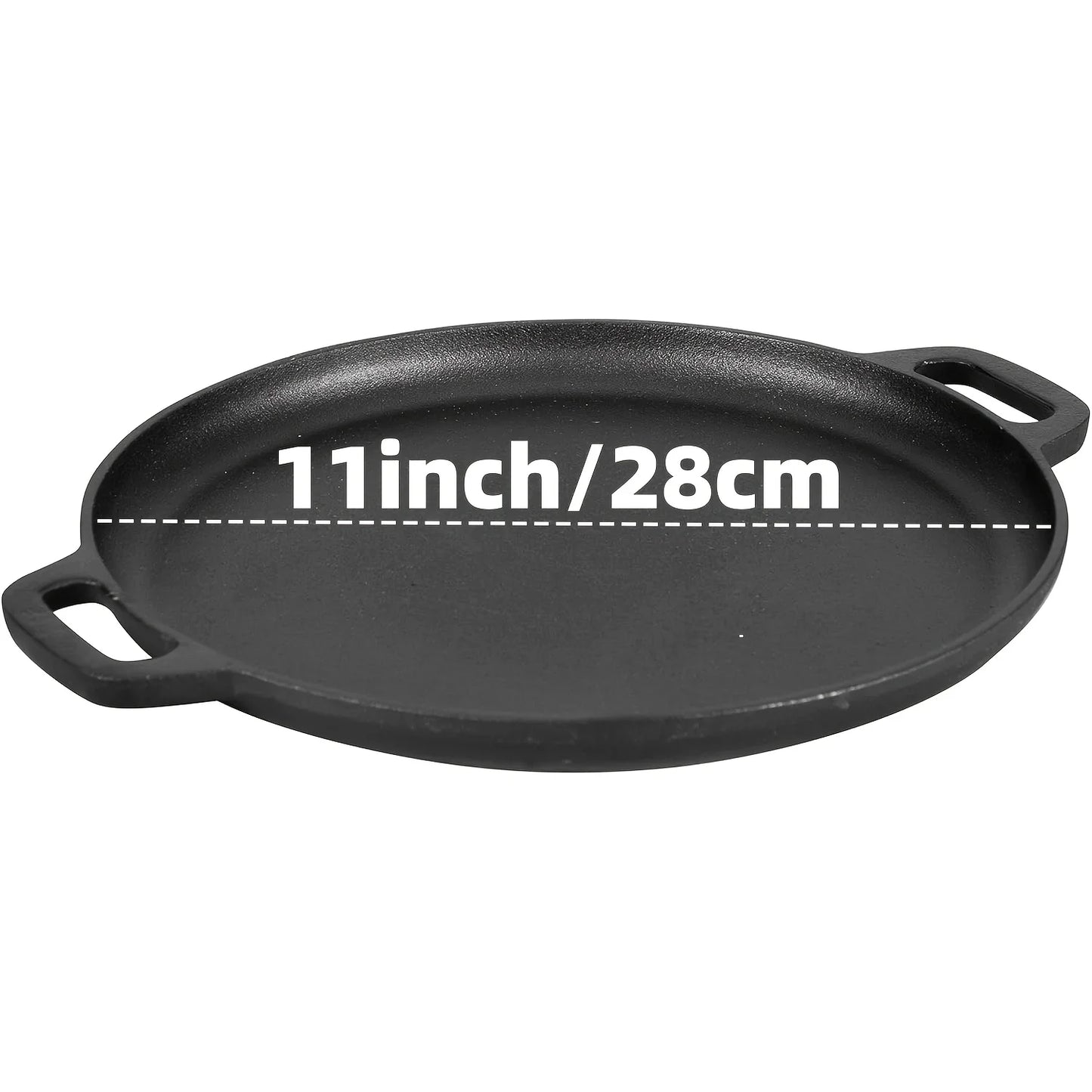 AEDG 3-Piece Cast Iron Skillet Set Preseasoned For Oven