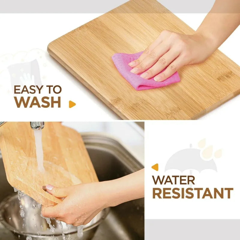 Bambüsi Bamboo Cutting Board Set Of Three For Kitchen Prep