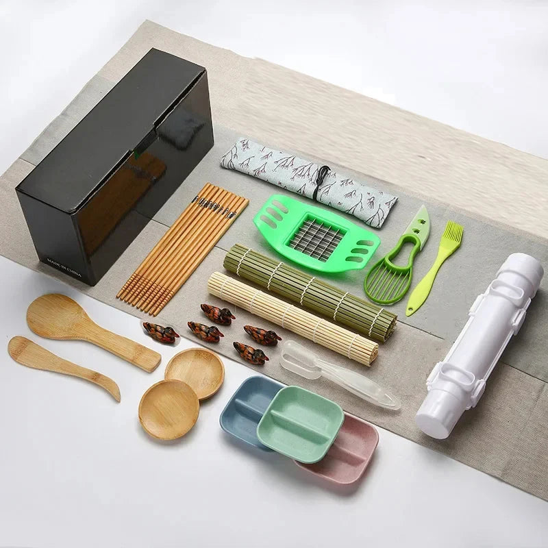 Sushi Maker Set Kit With Rolling Mold And Bamboo Mat