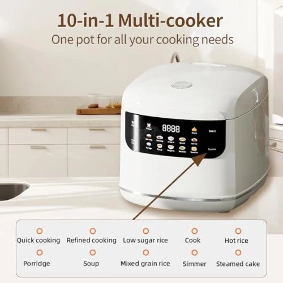 Electric Mini Rice Cooker Portable Multi-Functional 10-In-1