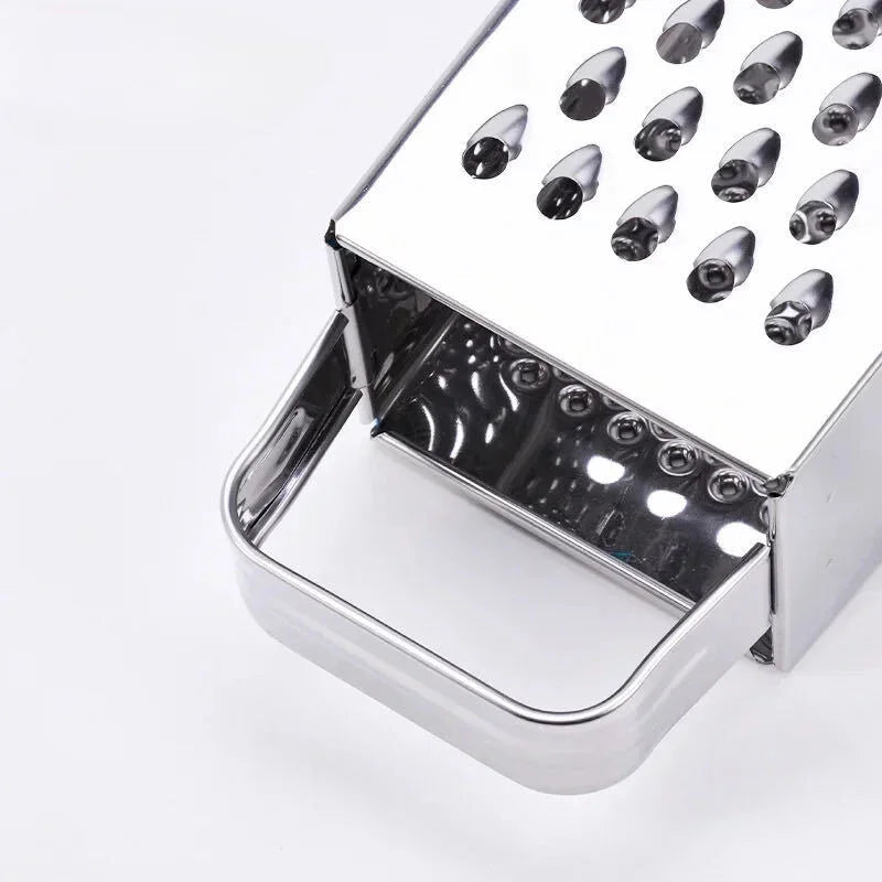 Stainless Steel Four Sided Box Grater Shredder For Vegetables And Cheese