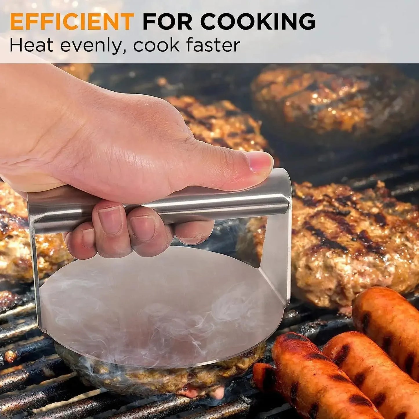 Stainless Steel Hamburger Press For Ground Meat Easy Kitchen Gadget