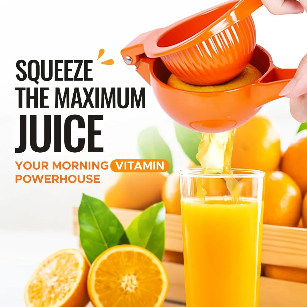 Premium Metal Citrus Squeezer Heavy Duty Manual Juicer Maximum Juice