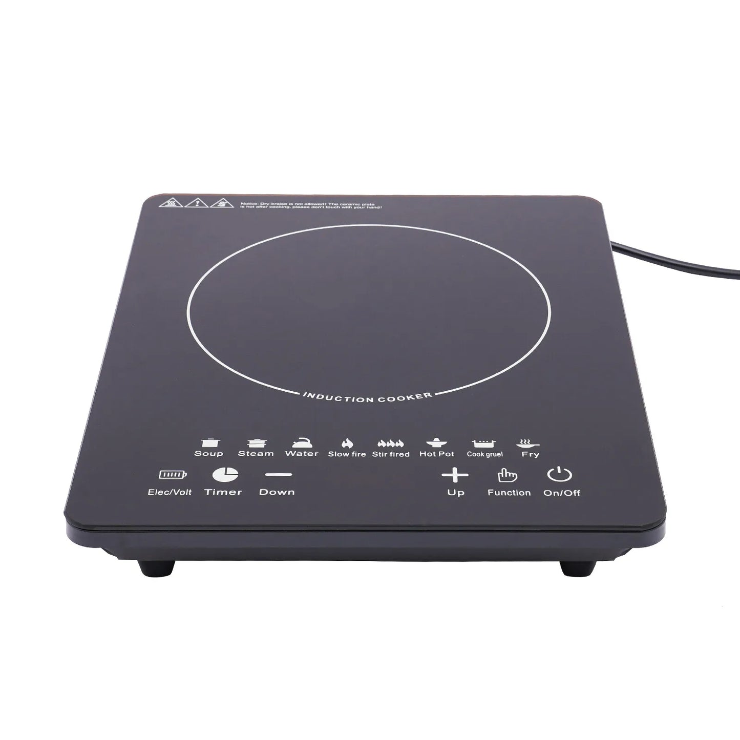 Electric Induction Cooktop 750W Portable With Touch Panel And Timer