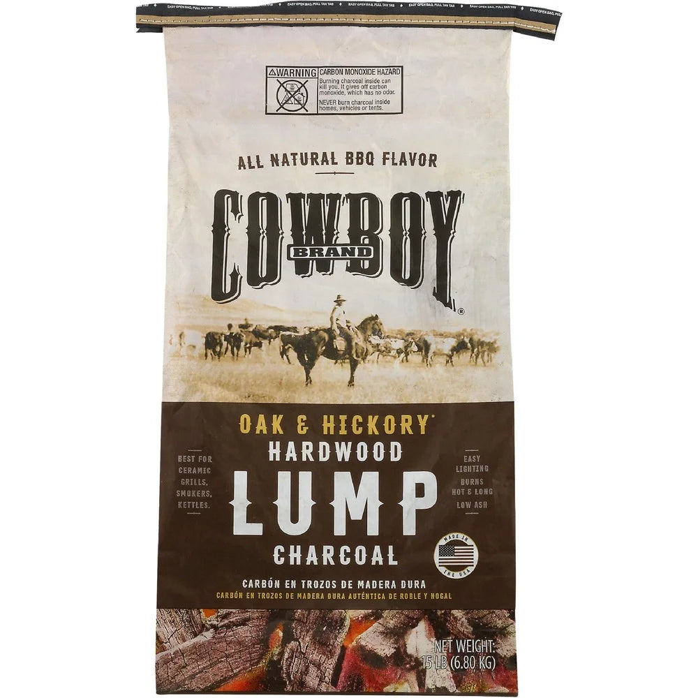 Oak Hickory Lump Charcoal For Outdoor Grilling