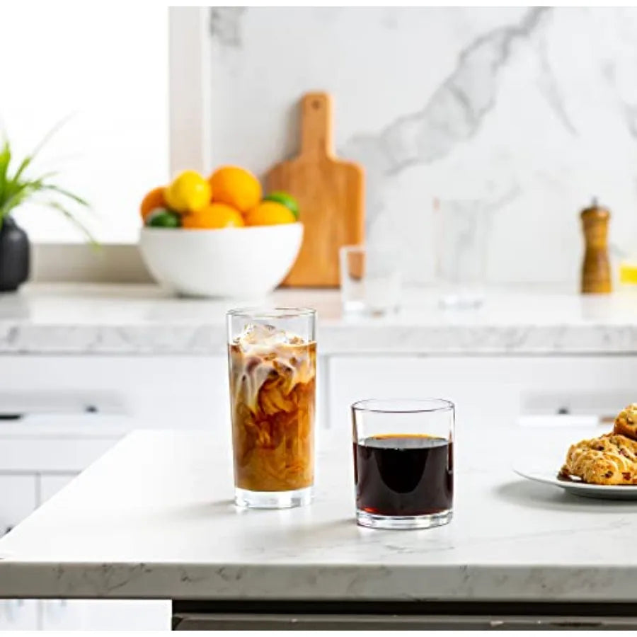 Hur Everyday Drinking Glasses Eight Piece Set For Cocktails