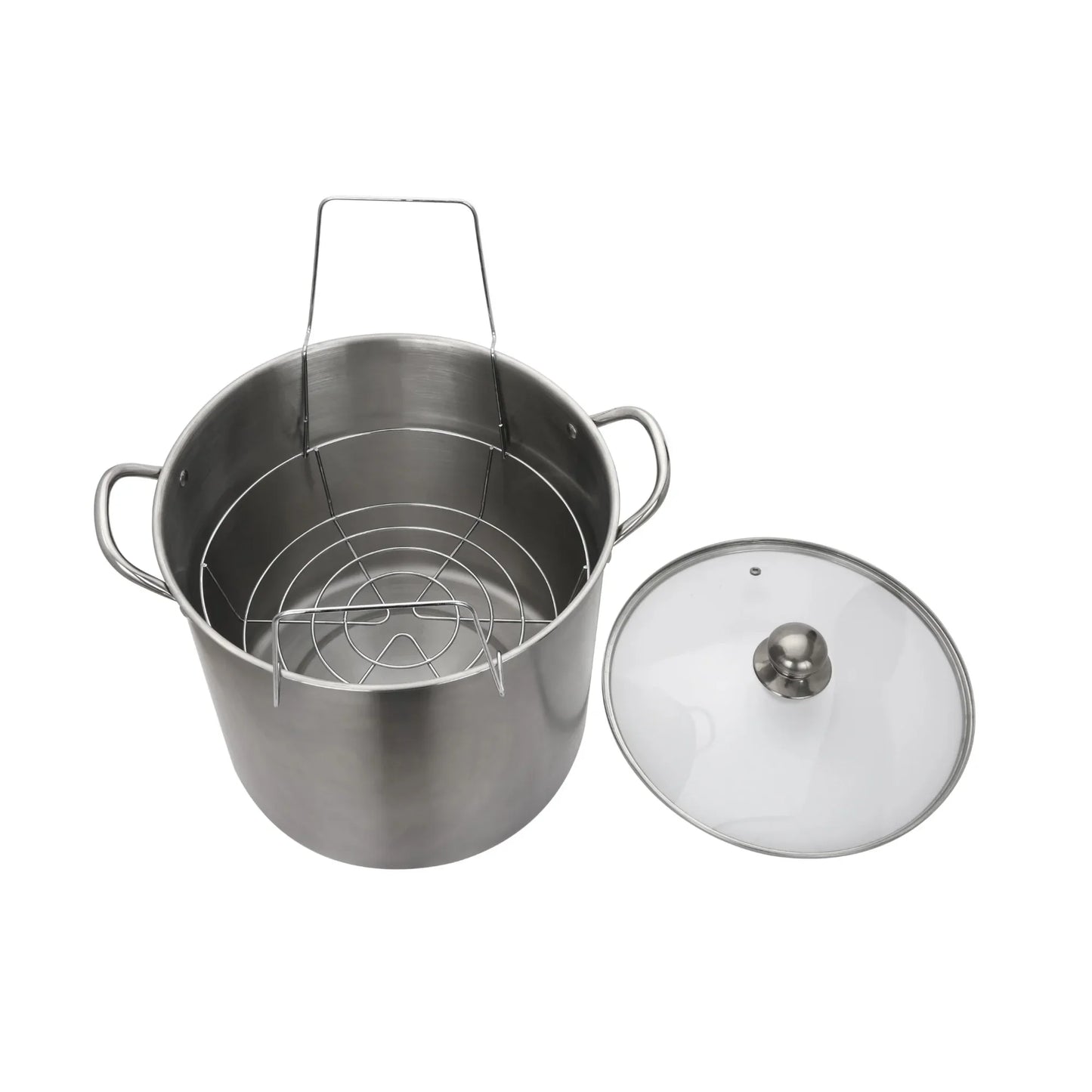 Stainless Steel Canning Pot With Rack Dual Water Bath Canner