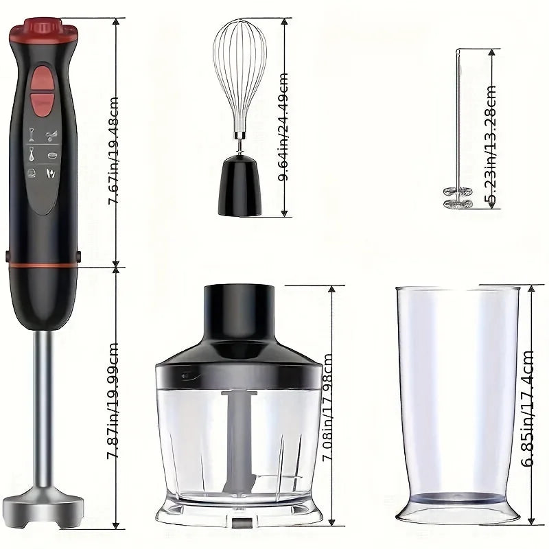 Immersion Hand Blender 5-In-1 1000W Powerful With Multi-Speed