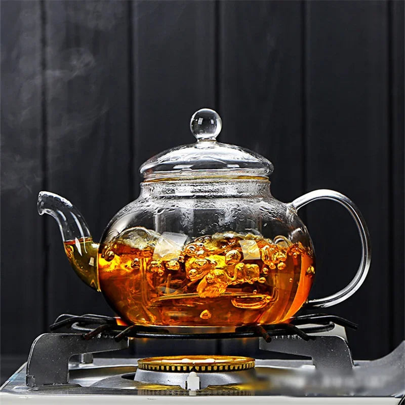 Heat Resistant Borosilicate Glass Teapot