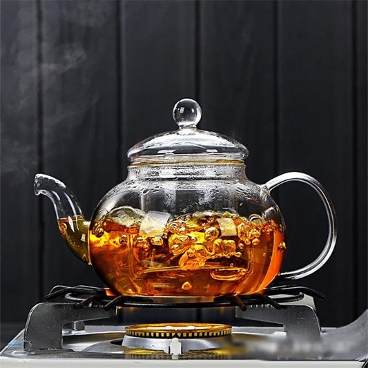 Heat Resistant Borosilicate Glass Teapot