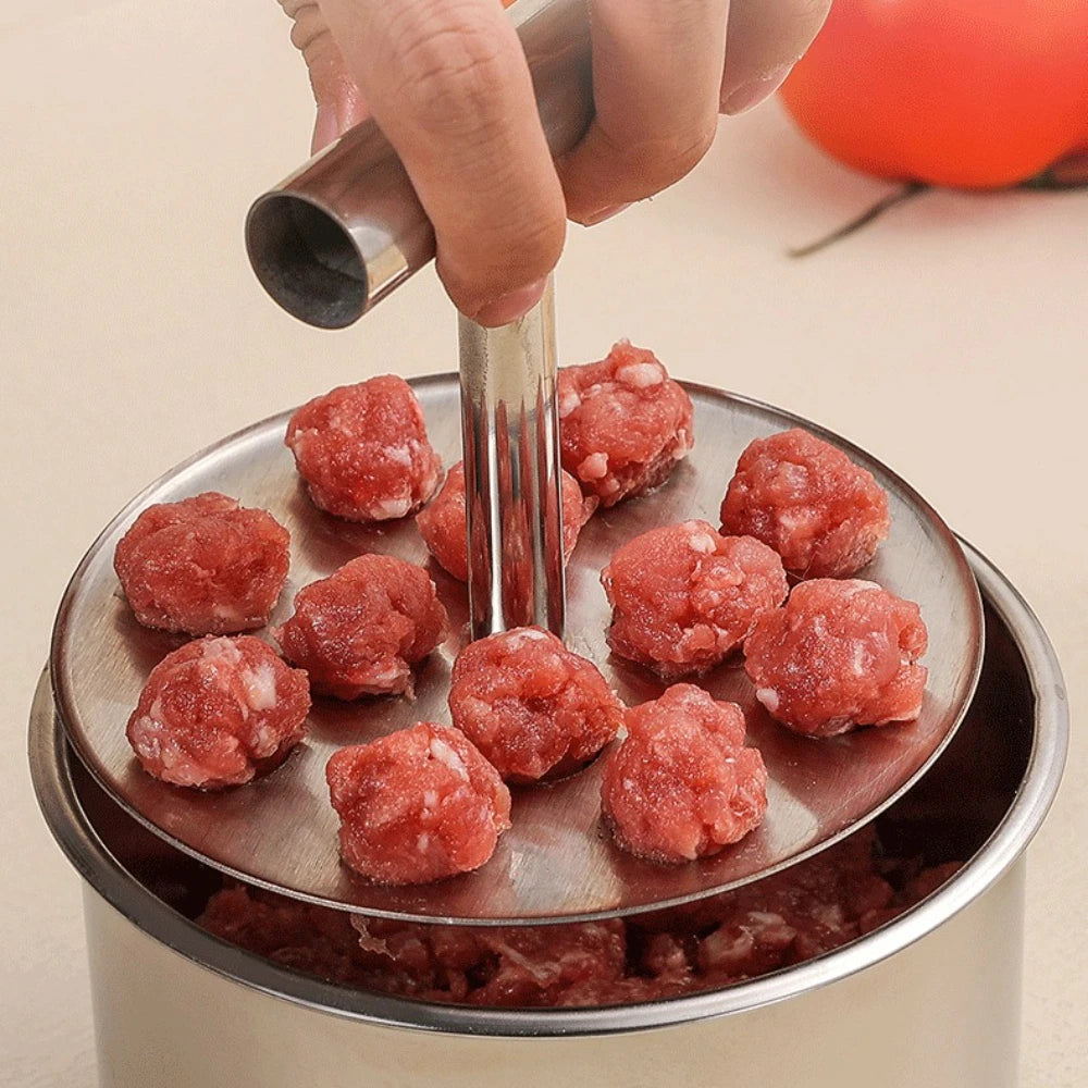 DHDH Manual Meatball Maker Machine Stainless Steel 6/12 Holes