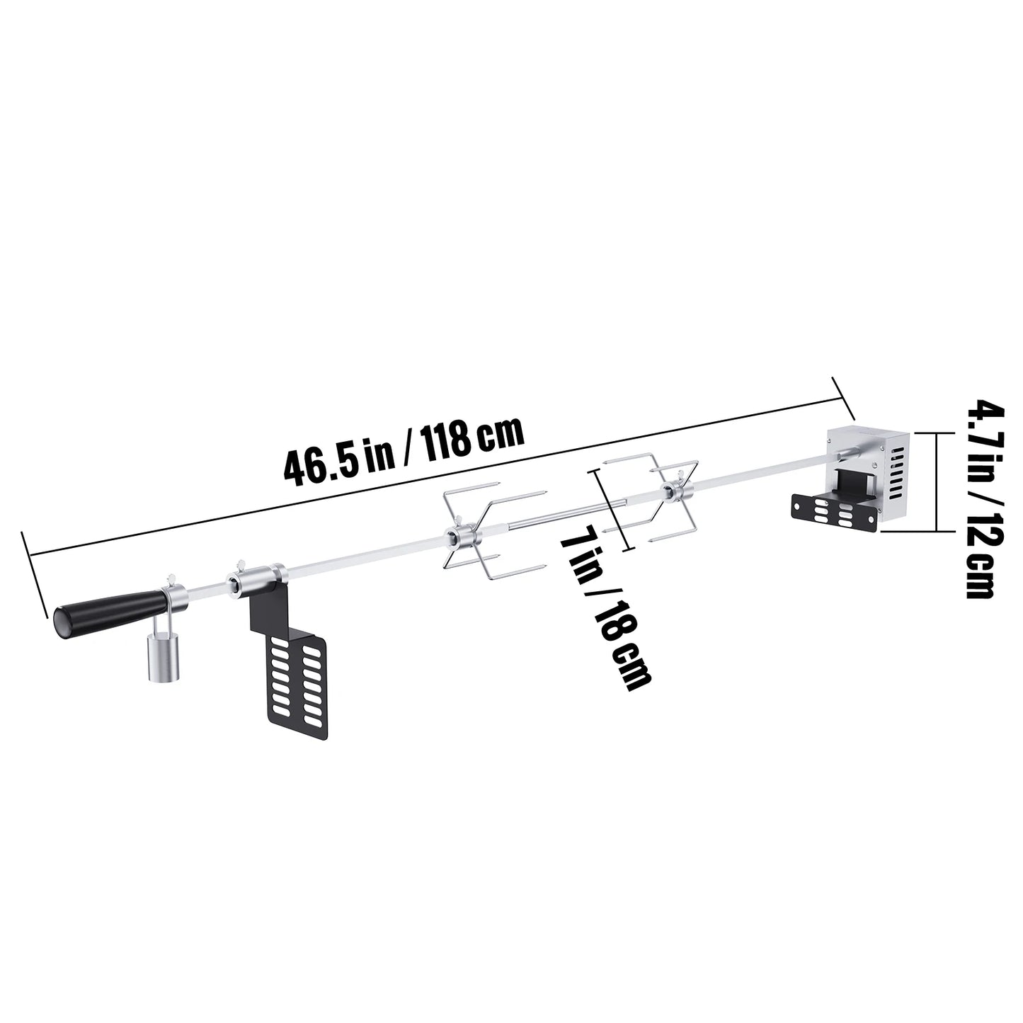 VEVOR SucceBuy Universal Grill Rotisserie Kit