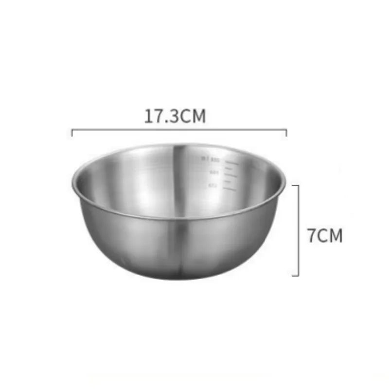 Stainless Steel Mixing Bowls With Scale For Cooking And Baking