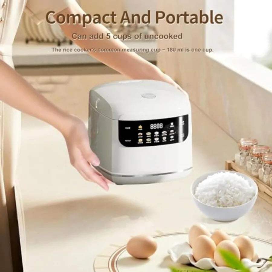 Electric Mini Rice Cooker Portable Multi-Functional 10-In-1