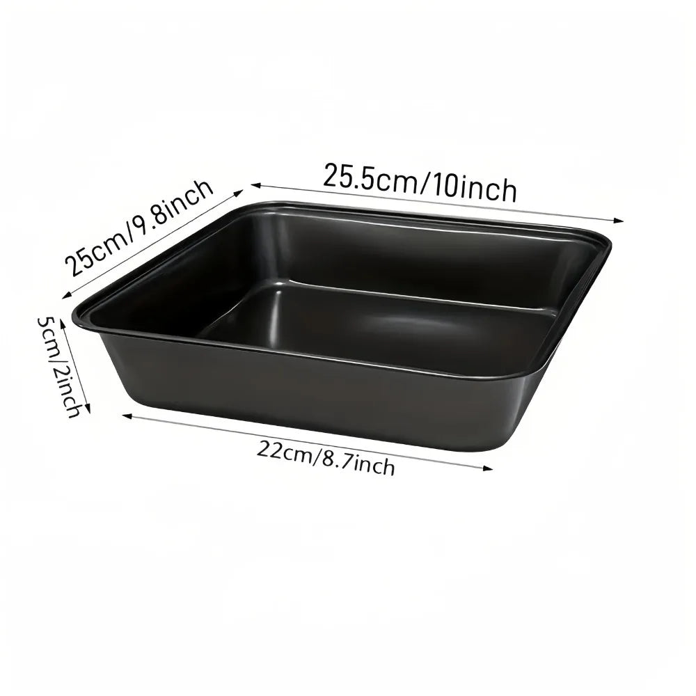 Nonstick Rectangular Carbon Steel Roasting Pan For Bread And Cake