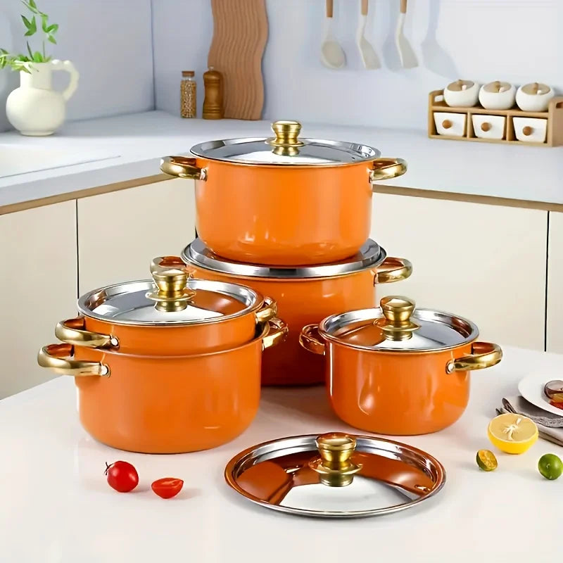 Stainless Steel Nonstick Cookware Set For Induction Cooking