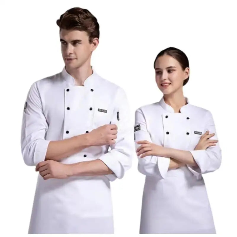 Summer Restaurant Kitchen Chef Black White Uniform Breathable Mesh Work Clothes Short/Long Sleeve Cooking Button Shirt Clothes
