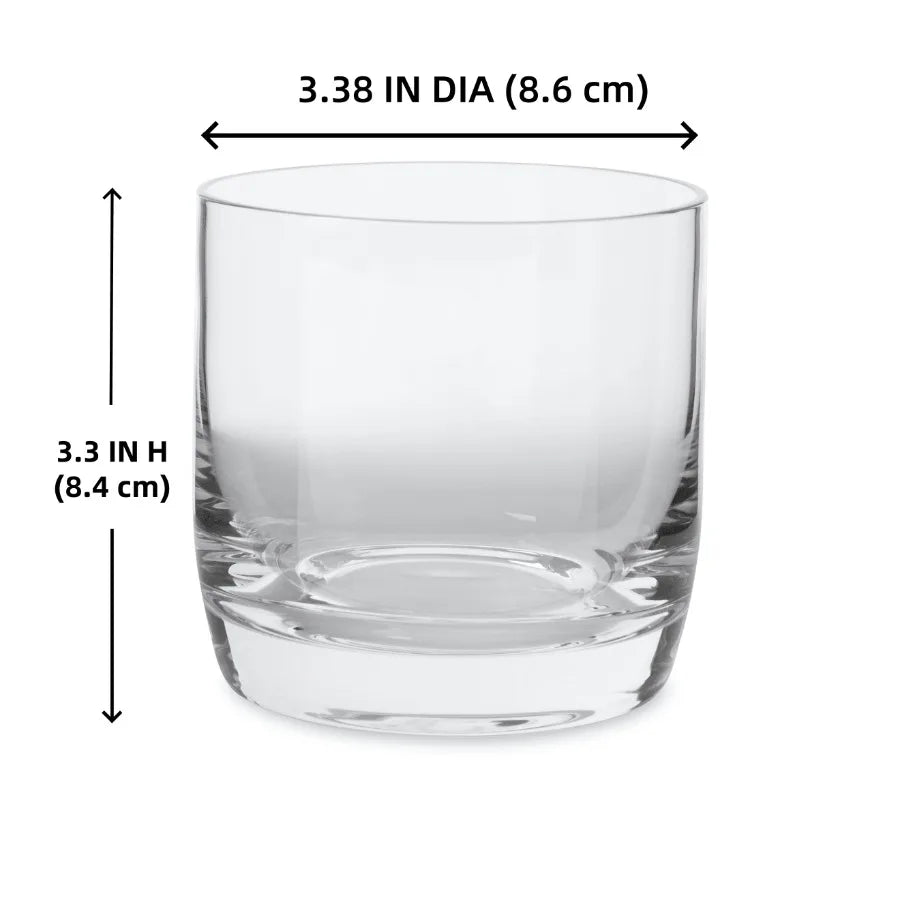 Glass Drinkware Set 8 Piece Glassware Collection For Everyday Use