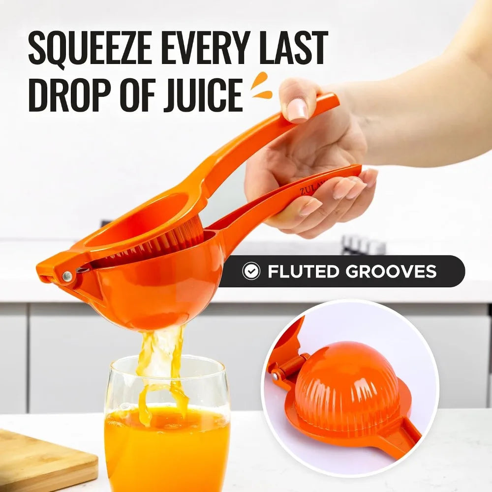 Premium Metal Citrus Squeezer Heavy Duty Manual Juicer Maximum Juice