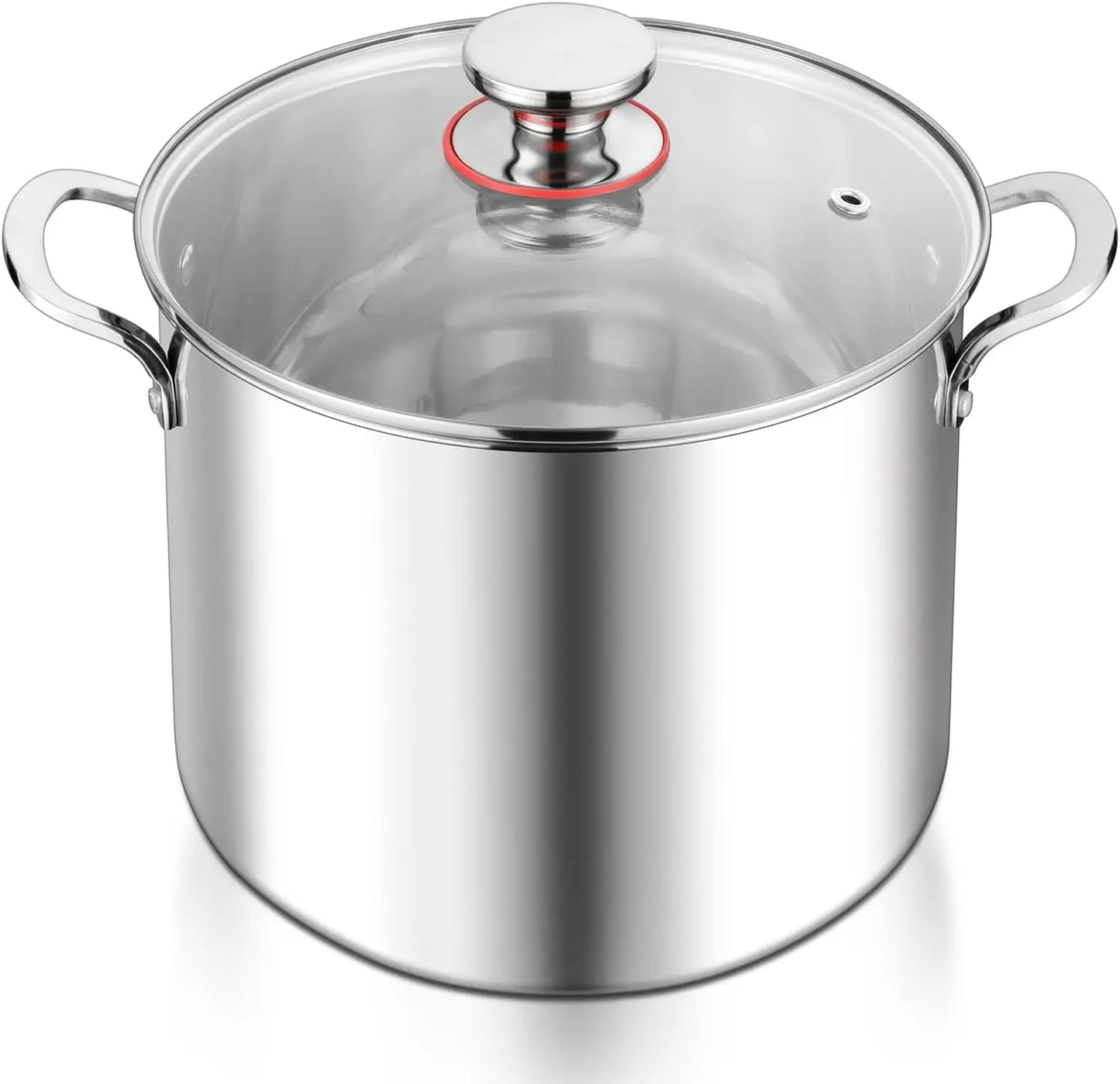 Stainless Steel Stock Pot With Lid Induction Compatible