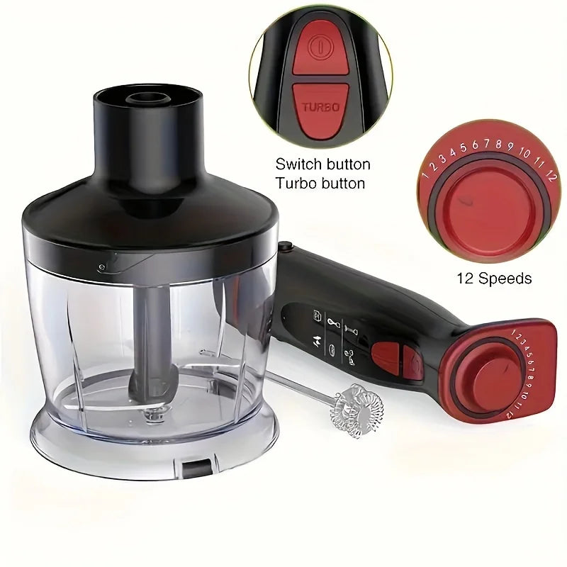 Immersion Hand Blender 5-In-1 1000W Powerful With Multi-Speed