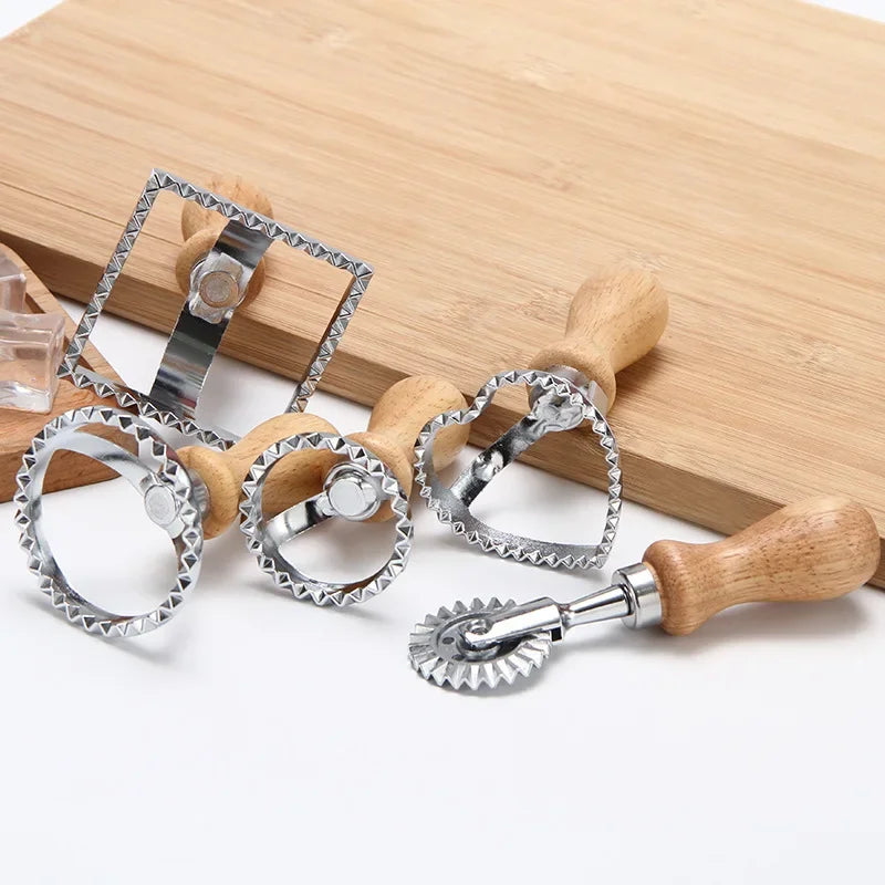 WIKHOSTAR Stainless Steel Cookies Cutter Set And Ravioli Maker Kit