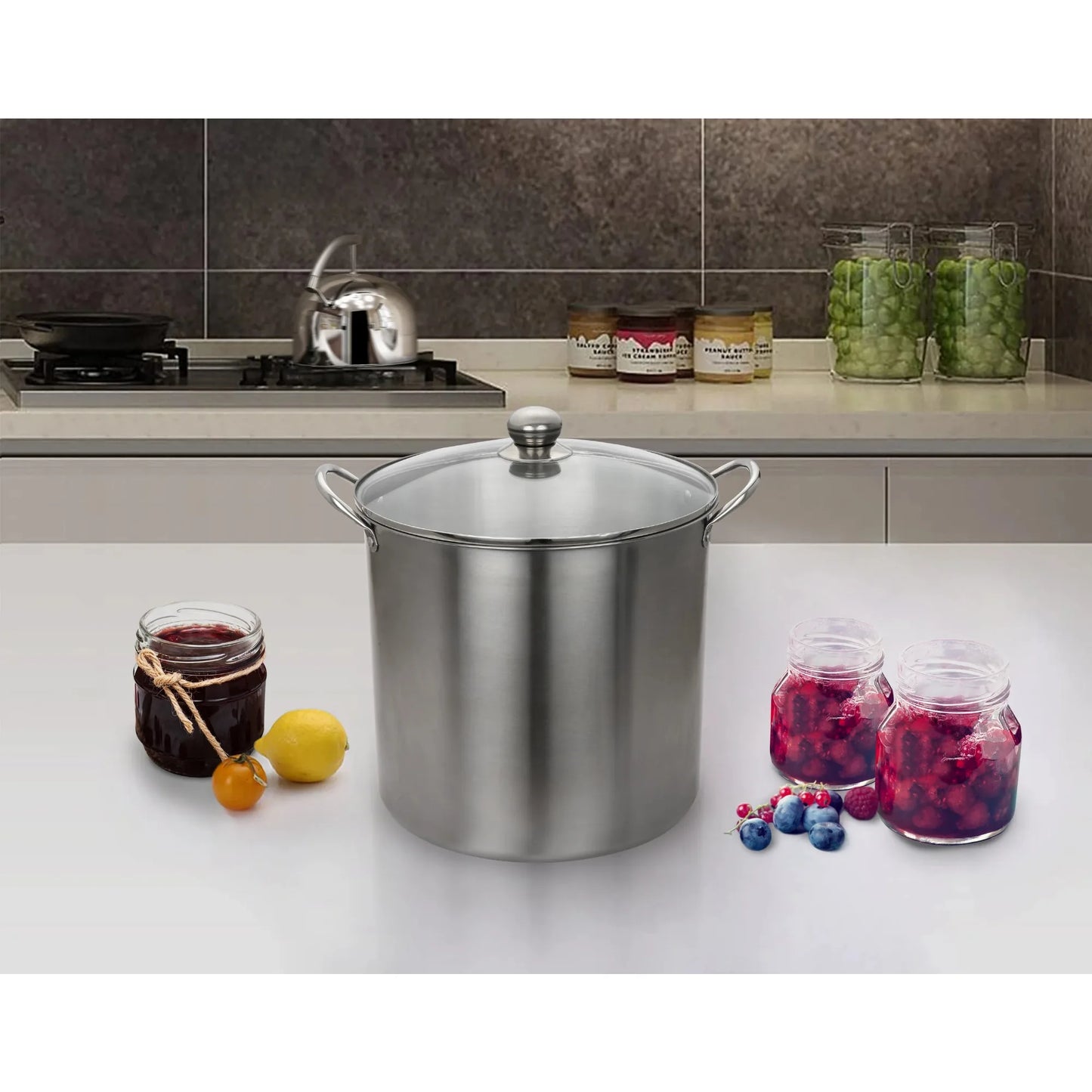 Stainless Steel Canning Pot With Rack Dual Water Bath Canner