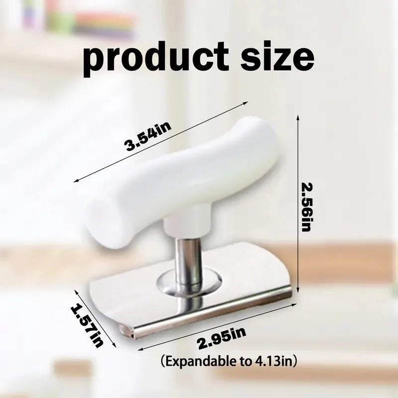 Arthritis-Friendly Labor-Saving Adjustable Stainless Steel Jar Opener Set