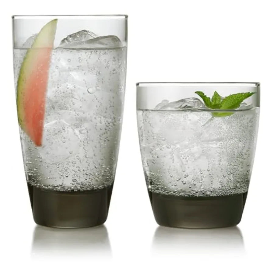 Classic Rocks and Tumbler Glasses Set Dishwasher Safe