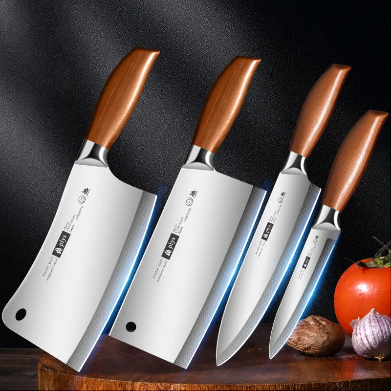 Stainless Steel 4 Piece Kitchen Knife Set For Home Chefs