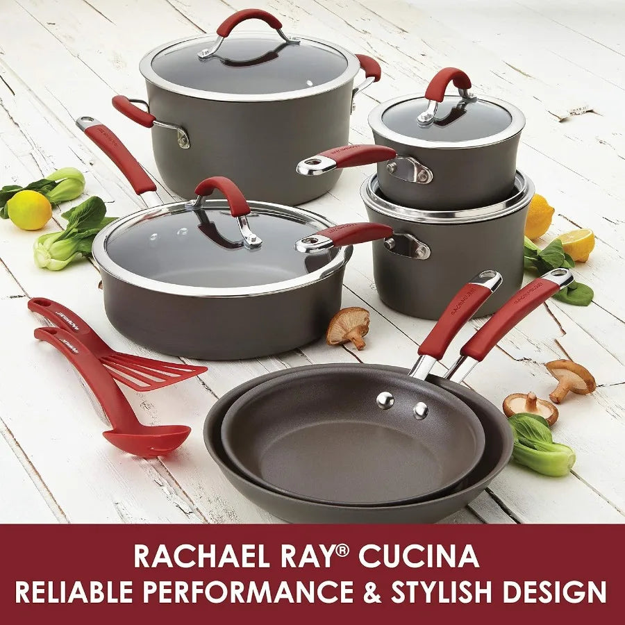 Hard Anodized Nonstick Cookware Set