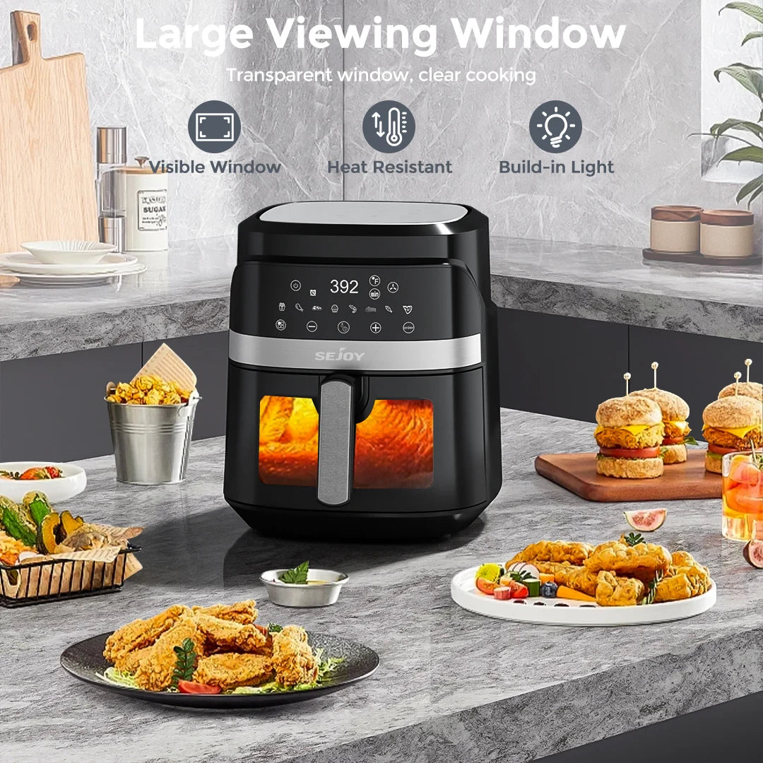 Sejoy 8-In-1 Air Fryer With Ceramic Coating And Precise Heating