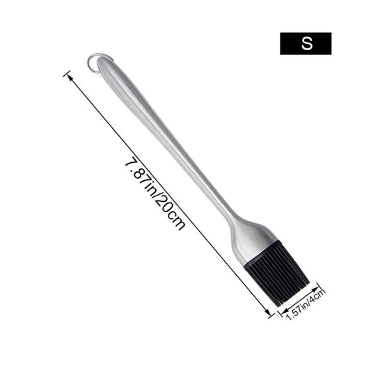 Venlohome Silicone Basting Brush for BBQ Grill Stainless Steel Handle