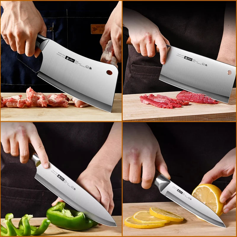 Stainless Steel 4 Piece Kitchen Knife Set For Home Chefs