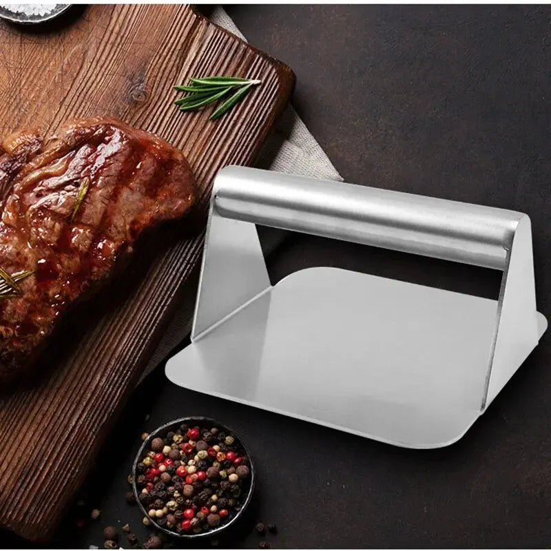 Stainless Steel Hamburger Press For Ground Meat Easy Kitchen Gadget