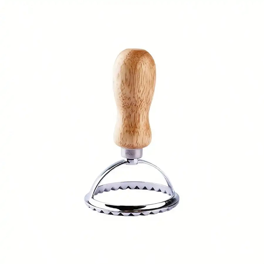 Ravioli Stamps With Wooden Handle Pasta Dumpling Cutter Tool