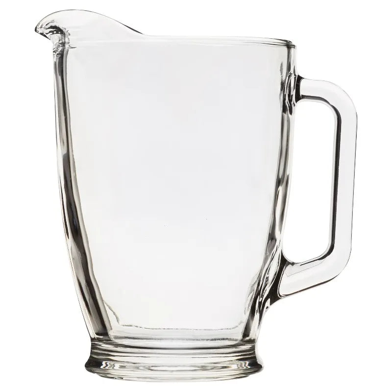 Clear Glass Pitcher And Drinkware Tumbler Set, 7 Pieces