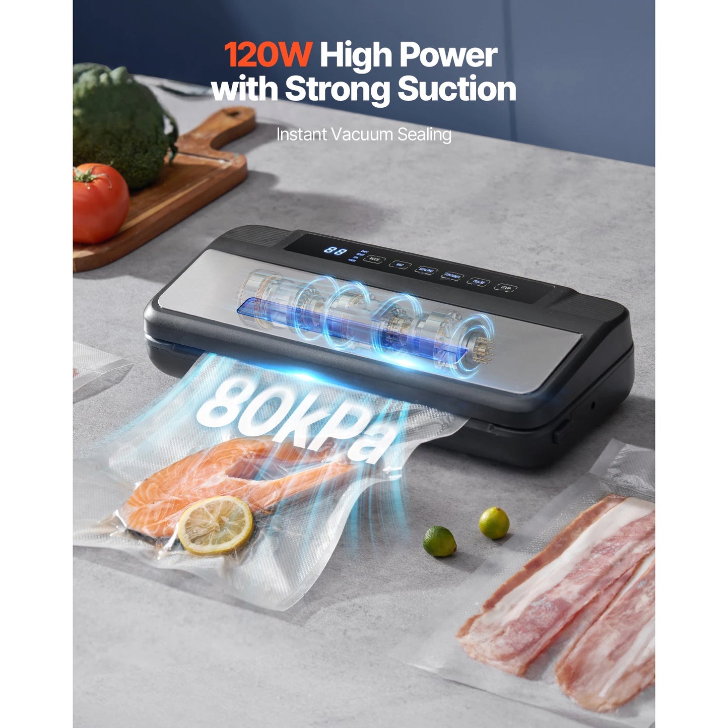 SucceBuy 7 In 1 Electric Vacuum Sealer For Food Preservation
