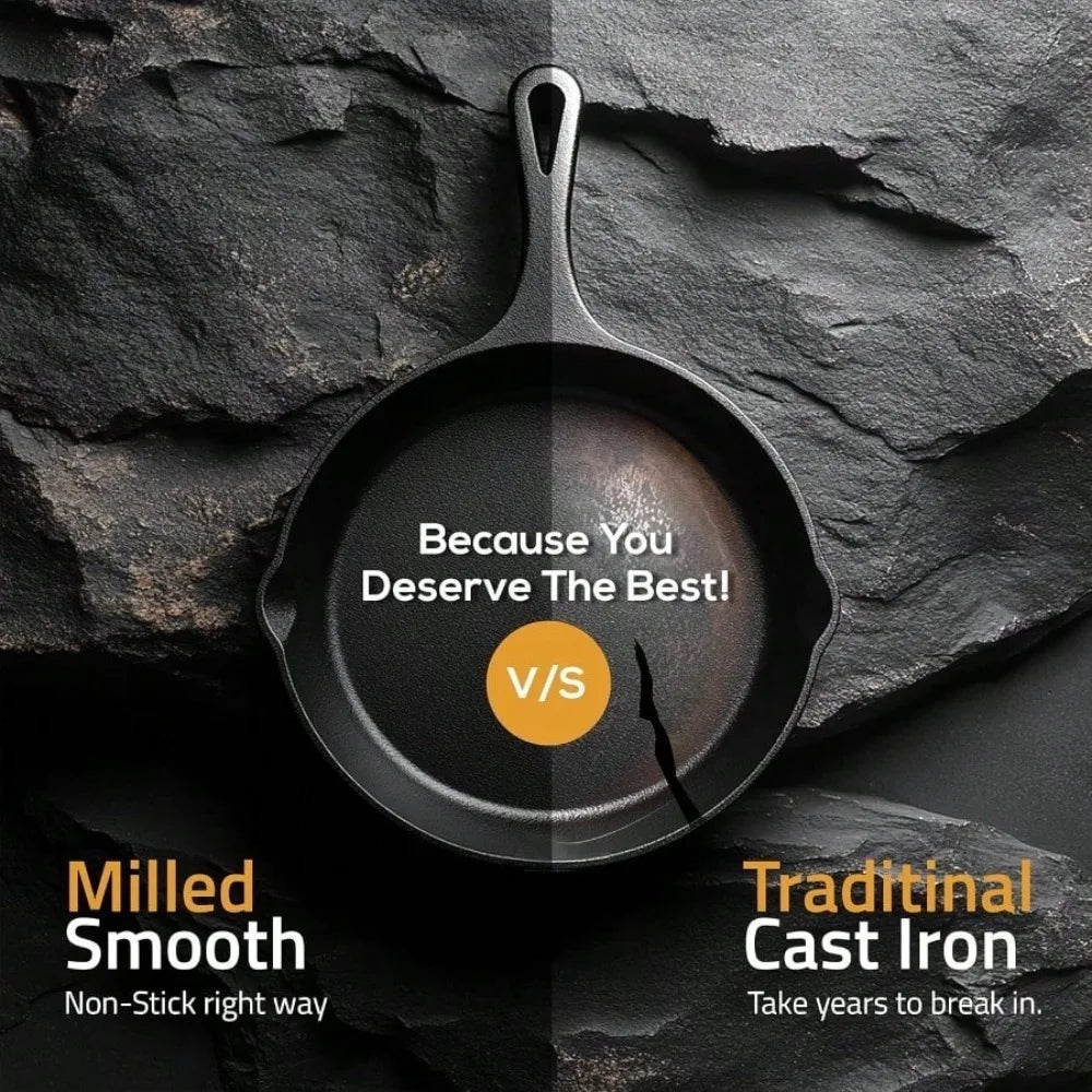ATMDOG 3-Piece Skillet Set For Oven Stove Grill Campfire