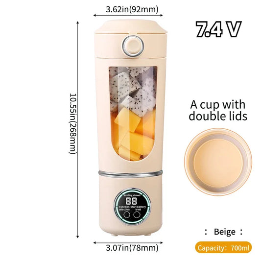 CREAROMA Portable Juice Blender 2 In 1 Shake Bottle With 12 Blades