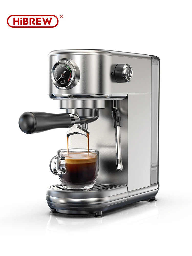 HiBREW 20Bar Semi Automatic Espresso Machine With Temperature Control