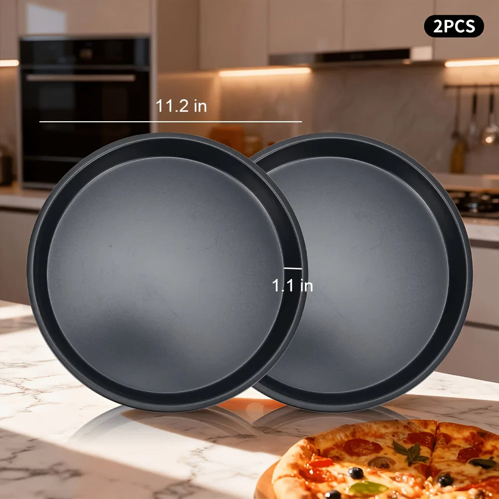 Nonstick Bakeware Set With Round And Square Pans Waffle Tray Cookie Sheet