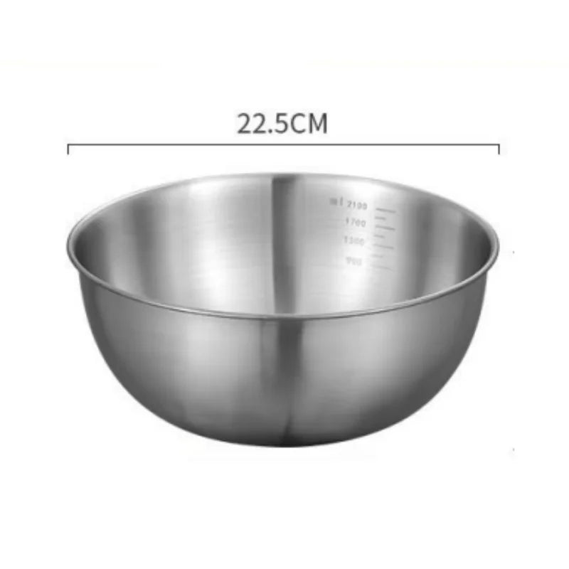 Stainless Steel Mixing Bowls With Scale For Cooking And Baking