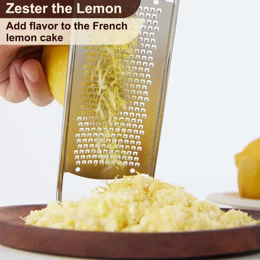 Multi Purpose Hand Grater Stainless Steel With Soft Rubber Handle