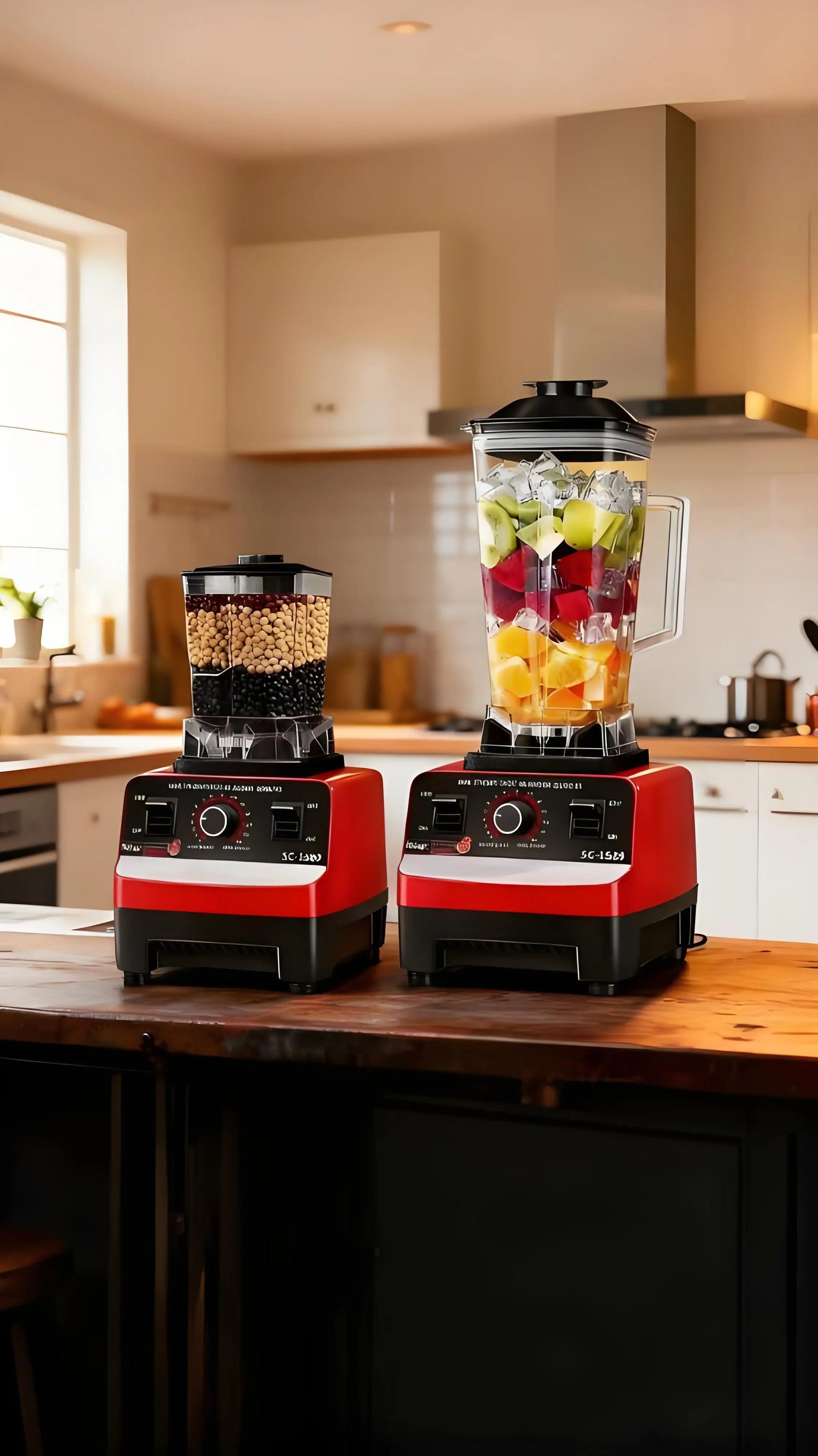 2-in-1 Professional Blender and Mixer for Home Kitchens