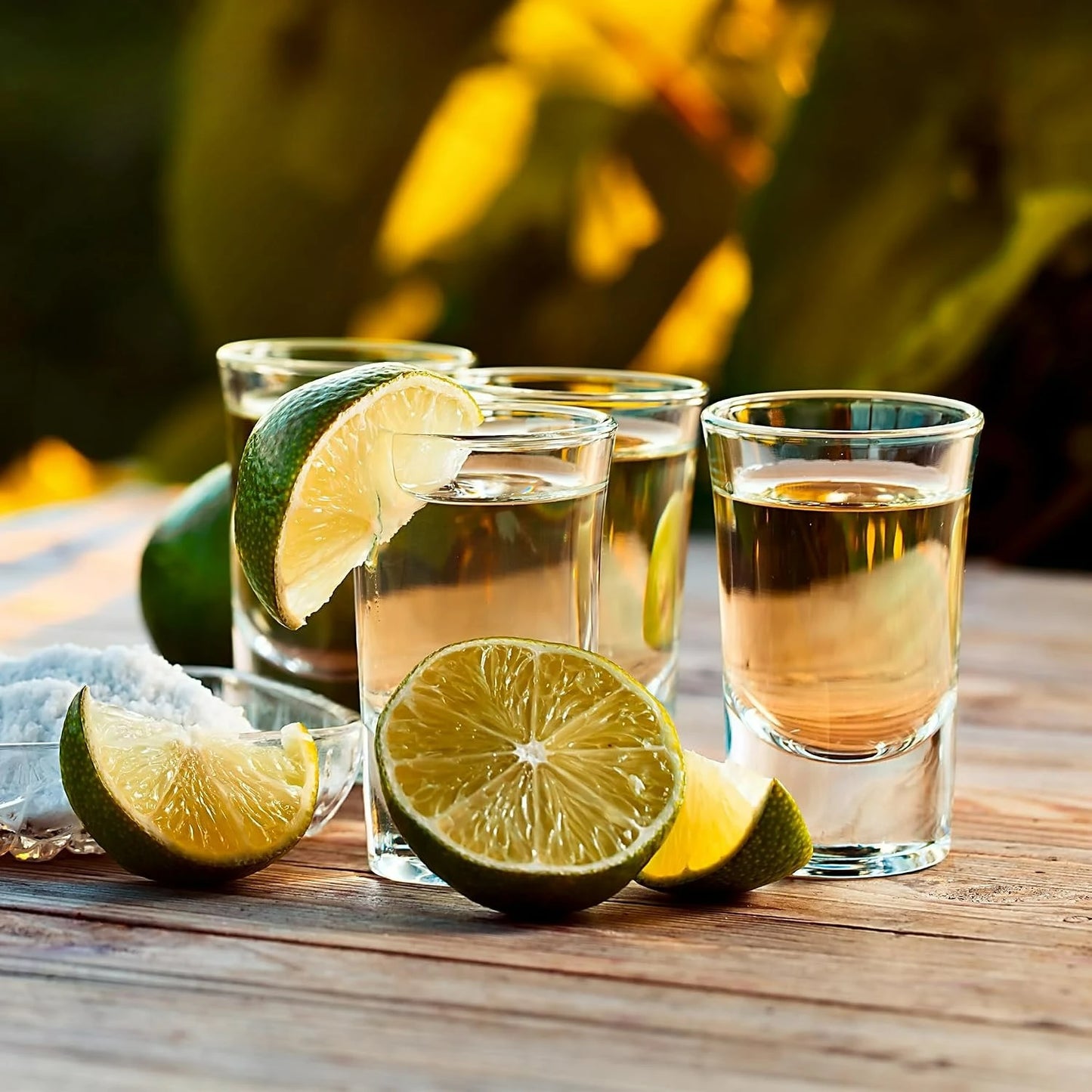 Clear Shot Glasses 8 Pack With Durable Stable Base