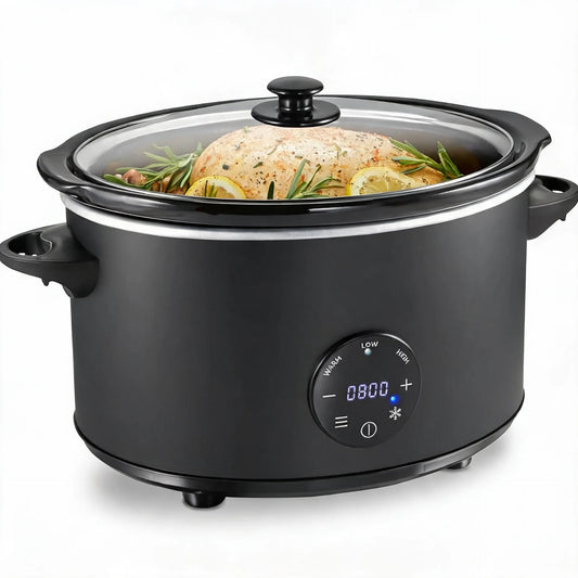 Slow Cooker Stoneware Programmable All Seasons Universal Dishwasher Safe