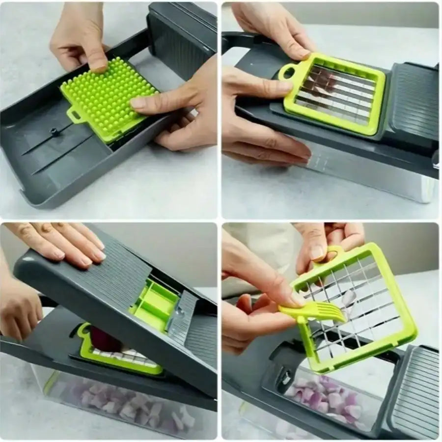 16 In 1 Vegetable Chopper With Stainless Steel Blades