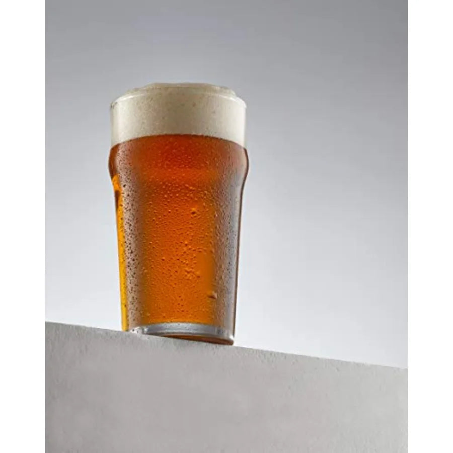 Beer Pint Glasses Set Of 4 In Traditional Pub Style