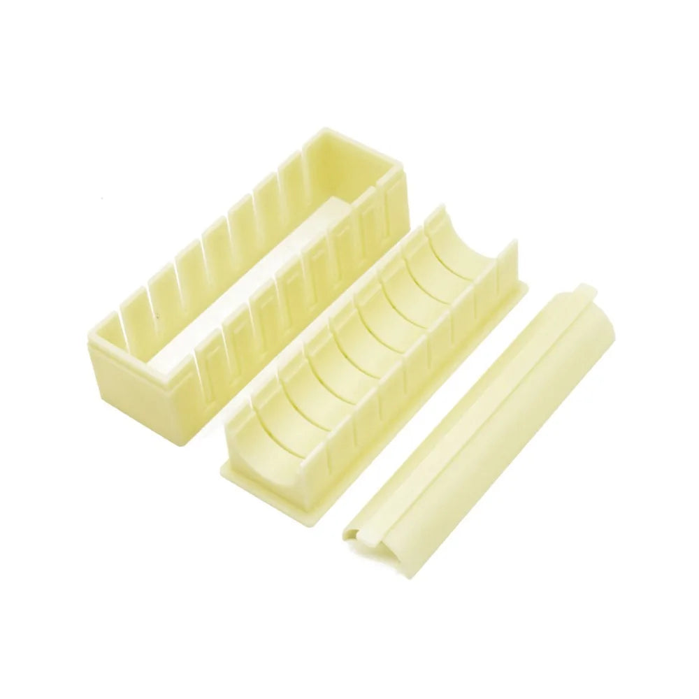 Plastic Sushi Maker Kit Kimbap Mold Round Square Heart Shaped